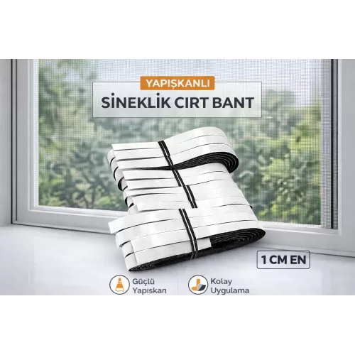 Yapışkanlı Sineklik Cırt Bant - Sert (Erkek) Yedek Bant